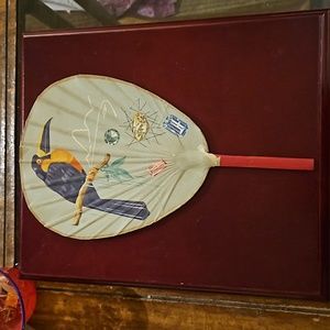 1950s H. Stern Eare International jewel adverting fan Old vintage final